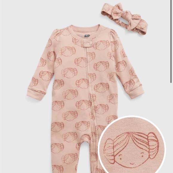GAP Other - NWT Princess Leah Onesie with Matching Bow Size 0-3M and 3-6M!